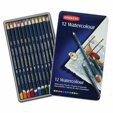 Akvarellpliiatsid Derwent Watercolour, 12 tk, metallkarp