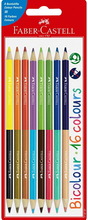 Värvipliiatsid Faber Castell Bicolor, 8 tk, 16 värvi (bl)