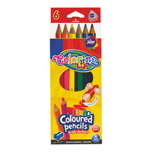 Värvilised pliiatsid Colorino jumbo, kolmnurksed, 6 tk
