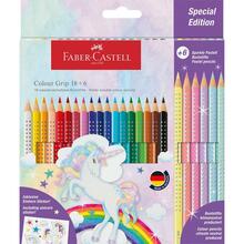 Värvipliiatsid Faber-Castell Colour Grip Unicorn, 18+6 värvi