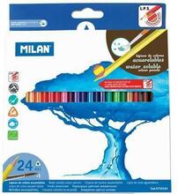 Akvarellpliiatsid Milan, 24 värvi