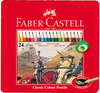 Värvipliiatsid Faber-Castell Knights, 24 värvi, metallkarbis