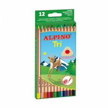 Värvipliiatsid Alpino Tri, 12 tk