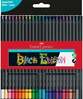Värvipliiatsid Faber-Castell Black Edition, 24 värvi