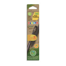 Pliiatsid kustutuskummiga Carioca Ecofamily, must, 6 tk