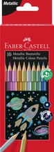 Värvipliiatsid Faber-Castell Metalic, 10 värvi