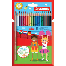 Värvipliiatsid Stabilo Color, 18 värvi
