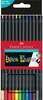 Värvipliiatsid Faber-Castell Black Edition, 12 värvi