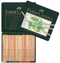 Värvipliiatsid Faber-Castell Pitt Pastel 112124, 24 värvi, metallkarbis