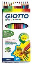 Värvilised pliiatsid Giotto Stilnovo, 12 värvi