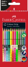 Värvipliiatsid Faber-Castell Grip 201569, 12 neoonvärvi