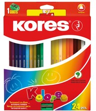 Värvipliiatsid Kores, 24 tk