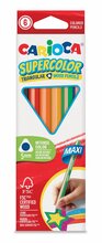 Kolmekülgsed värvipliiatsid Carioca Supercolor Maxi, 6 tk