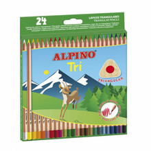 Värvipliiatsid Alpino Tri, 24 värvi