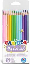 Värvipliiatsid Carioca Pastel, 12 värvi