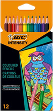 Värvipliiatsid BIC Intensity, 12 värvi