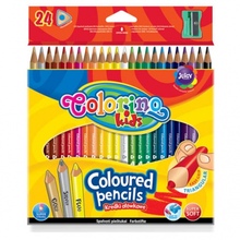 Värvipliiatsid teritajaga Colorino Kids, 24 värvi