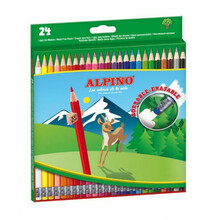 Värvipliiatsid Alpino Erasable, 24 värvi