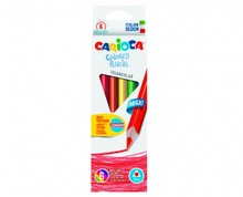 Kolmnurksed värvipliiatsid Carioca Jumbo, 6 tk