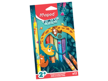 Värvipliiatsid Maped Jungle Fever Jumbo, 12 värvi