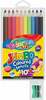 Värvipliiatsid Colorino Kids jumbo, ümmargused, teritajaga, 10 värvi