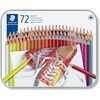 Värvipliiatsid Staedtler 175 M72, kuusnurkne, 72 tk