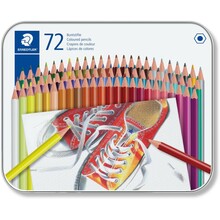 Värvipliiatsid Staedtler 175 M72, kuusnurkne, 72 tk