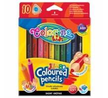 Värvipliiatsid Colorino Kids jumbo, kolmnurksed, 10 värvi