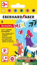 Värvipliiatsid EberhardFaber MiniMaxi, 6 värvi