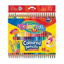 Kahepoolsed värvipliiatsid Colorino Kids, 24 tk, 48 värvi