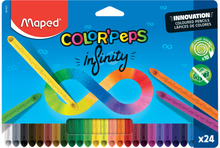 Värvipliiatsid Maped Infinity, 24 värvi