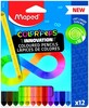 Värvipliiatsid Maped Infinity, teritamist mittevajavad, 12 värvi