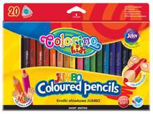 Värvipliiatsid Colorino Kids Jumbo, kolmnurksed, 20 värvi