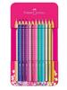 Värvipliiatsid Faber-Castell Sparkle, 12 värvi