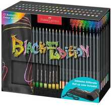 Värvipliiatsid Faber-Castell Black Edition, 72 värvi, rullpinaliga