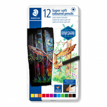Värvipliiatsid Staedtler Super Soft, 12 tk