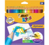 Värvipliiatsid Bic Aquacouleur, 24 värvi komplekt