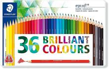 Värvipliiatsid Staedtler ergosoft 157 M36, 36 tk