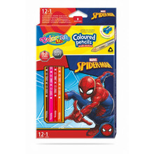 Värvilised pliiatsid Colorino Marvel Spider-Man, 12 tk, 13 värvi