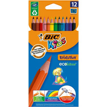 Värvipliiatsid Bic Kids Evolution, 12 värvi