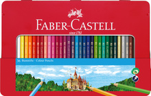 Värvipliiatsid Faber-Castell, 36 värvi, metallkarbis
