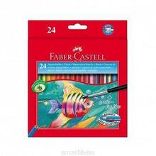 Akvarellpliiatsid Faber-Castell Fish, 114425, 24 värvi