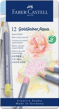 Akvarellpliiatsid Faber-Castell Goldfaber Aqua, 114622, 12 pastelltooni