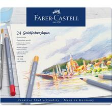 Akvarellpliiatsid Faber-Castell Goldfaber, 114624, 24 värvi