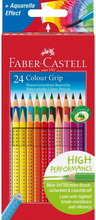 Akvarellpliiatsid Faber-Castell Grip 2001, 112424, 24 värvi