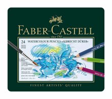 Akvarellpliiatsid Faber-Castell A. Durer, 24 värvi, metallic