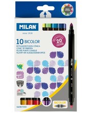 Kahepoolsed viltpliiatsid Milan Bicolor, 20 värvi