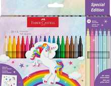 Viltpliiatsid Faber-Castell Unicorn, 18+6 värvi