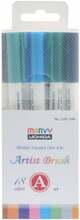 Flomasterid Marvy Artist Brush 1100-18A, 18 tk