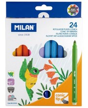 Viltpliiatsid Milan Conic, 24 värvi